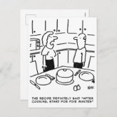 Cartes Pour Fêtes Annuelles Recipe Instructions Followed Cooking in a Kitchen (Devant / Derrière)