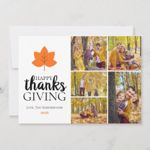 Cartes Pour Fêtes Annuelles Récolte aquarelle automne joyeux thanksgiving