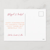 Cartes Pour Fêtes Annuelles Récolte Citrouille d'automne moderne Salutation d' (Dos)