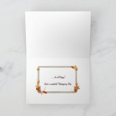 Cartes Pour Fêtes Annuelles Récolte d'action de grâce (Intérieur)