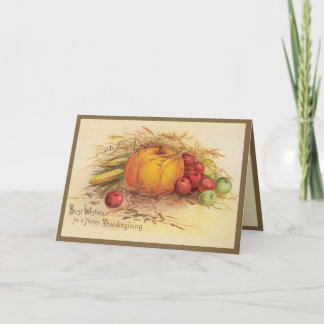 Cartes Pour Fêtes Annuelles Récolte d'automne