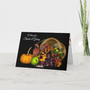 Cartes Pour Fêtes Annuelles Récolte de primes Thanksgiving