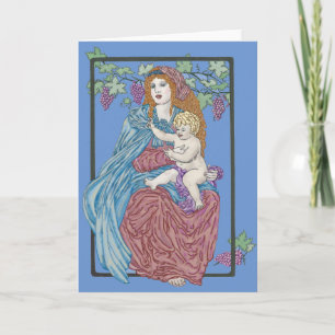 Cartes Pour Fêtes Annuelles Récolte Madonna