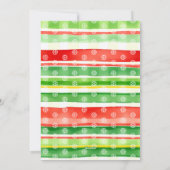 Cartes Pour Fêtes Annuelles Red and green bow Merry Christmas photo (Dos)