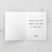 Cartes Pour Fêtes Annuelles Red Balloon Amour Simple (Intérieur)