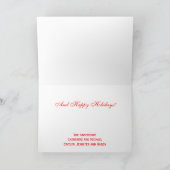 Cartes Pour Fêtes Annuelles Red Bow Topiary Christmas Tree élégant classique (Intérieur)