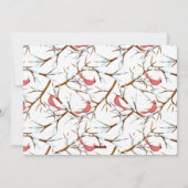 Cartes Pour Fêtes Annuelles Red Cardinal Bird Joyeuses Fêtes (Dos)