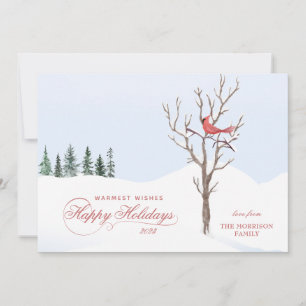 Cartes Pour Fêtes Annuelles Red Cardinal Bird Joyeuses Fêtes