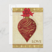 Cartes Pour Fêtes Annuelles Red Christmas DouCor Hope (Devant / Derrière)