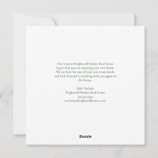 Cartes Pour Fêtes Annuelles Red Christmas Werath Custom Company Marketing (Dos)