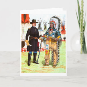 Cartes Pour Fêtes Annuelles Red Cloud, chef des Sioux d'Oglala