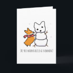 Cartes Pour Fêtes Annuelles Red Corgi Snowman | CorgiThings<br><div class="desc">www.corgithings.cominstagram.com/corgithingsfacebook.com/corgithings</div>
