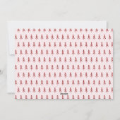 Cartes Pour Fêtes Annuelles Red Doodle Joy Photo Noël (Dos)