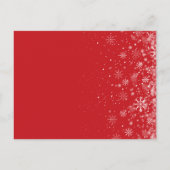 Cartes Pour Fêtes Annuelles Red Elegant Simple Joyeux Noël Snowflakes (Dos)