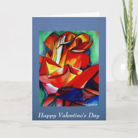 Cartes Pour Fêtes Annuelles Red France Libre Rose Saint Valentin (Devant)