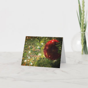 Cartes Pour Fêtes Annuelles Red Globe de Noël