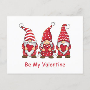 Cartes Pour Fêtes Annuelles Red Gnomes Hearts Enfants Enseignants tendance Val
