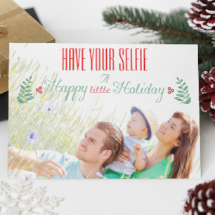 Cartes Pour Fêtes Annuelles Red Green Ayez Votre Selfie Un Joyeux Petit Vacanc