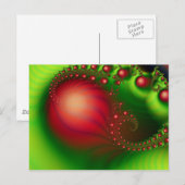 Cartes Pour Fêtes Annuelles Red Green Holiday Abstrait (Devant / Derrière)