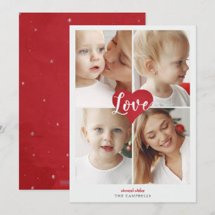 Cartes Pour Fêtes Annuelles Red Heart Cute Lote Photo Saint Valentin