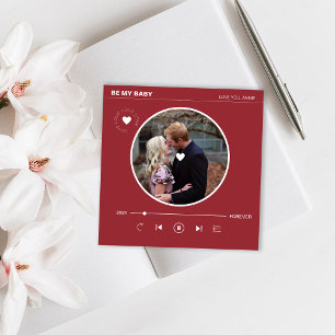 Cartes Pour Fêtes Annuelles Red Heart Forever Love Photo Valentines Day