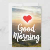 Red Heart Sunny Good Morning