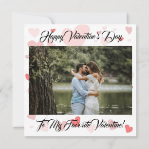 Cartes Pour Fêtes Annuelles Red Hearts Happy Valentine's Photo Saint Valentin