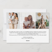 Cartes Pour Fêtes Annuelles RED Joyeux Noël Elégant 9 Collage Multi Photo (Dos)