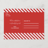 Cartes Pour Fêtes Annuelles Red Merry & Bright White Gold Holiday Photo (Dos)