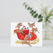 Cartes Pour Fêtes Annuelles Red Sleigh (Debout devant)
