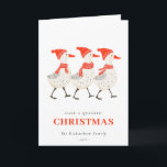 Cartes Pour Fêtes Annuelles Red Winter Quacking Christmas Canards Business Log<br><div class="desc">Si vous avez besoin d'une personnalisation supplémentaire,  n'hésitez pas à m'envoyer un message sur yellowfebstudio@gmail.com .</div>