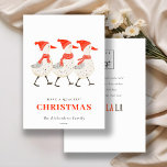 Cartes Pour Fêtes Annuelles Red Winter Quacking Christmas Canards Business Log<br><div class="desc">Si vous avez besoin d'une personnalisation supplémentaire,  n'hésitez pas à m'envoyer un message sur yellowfebstudio@gmail.com .</div>