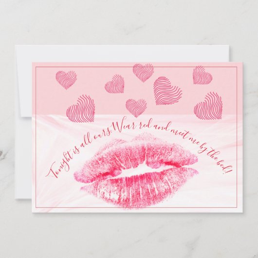 Cartes Pour Fêtes Annuelles Reed Lips Valentine Avec Citation (Devant)