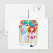 Cartes Pour Fêtes Annuelles Reel Redhead Princesse Noël (Devant / Derrière)