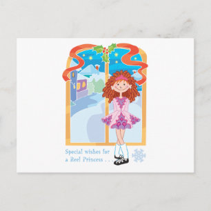 Cartes Pour Fêtes Annuelles Reel Redhead Princesse Noël