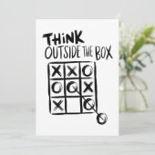 Cartes Pour Fêtes Annuelles Réfléchissez Dehors De La Boîte (Debout devant)