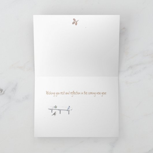 Cartes Pour Fêtes Annuelles Réflexion : Dans la nouvelle année : Boston Public (Intérieur)