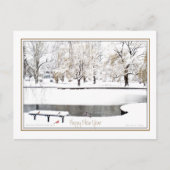 Cartes Pour Fêtes Annuelles Réflexion : En Nouvel An : Jardin Public De Boston (Devant)