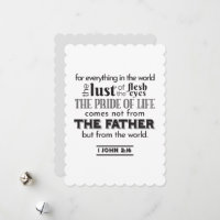 Réflexion spirituelle Art - 1 Jean 2:16