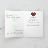 Cartes Pour Fêtes Annuelles Réflexions à l'heure de Noël... Salutation romanti (Intérieur)