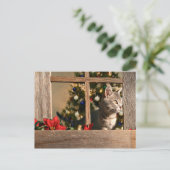 Cartes Pour Fêtes Annuelles Regards pour Père Noël (Debout devant)