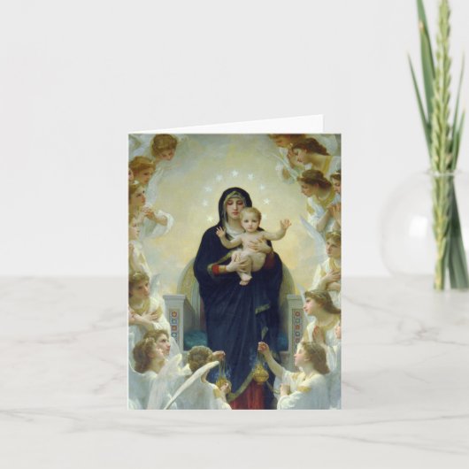 Cartes Pour Fêtes Annuelles Regina Angelorum… Bouguereau 1900 (Devant)