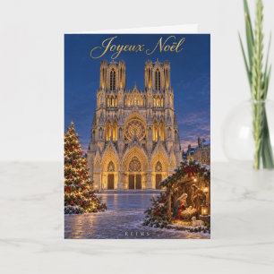 Cartes Pour Fêtes Annuelles Reims Cathédrale Crèche de Noël