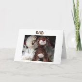 CARTES POUR FÊTES ANNUELLES REINDEER/BEAR DIT "JOYEZ NOËL PÈRE" (Devant)