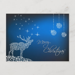 Cartes Pour Fêtes Annuelles Reindeer & Stars de Noël