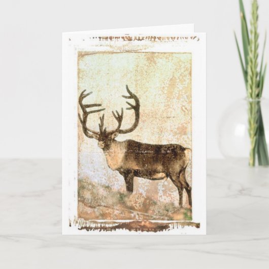 Cartes Pour Fêtes Annuelles Reinder (Devant)