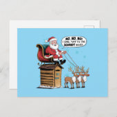 Cartes Pour Fêtes Annuelles Reinder de maison incorrect (Devant / Derrière)