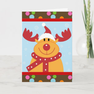 Cartes Pour Fêtes Annuelles Reinder de Noël