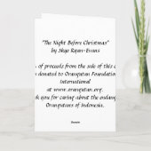 Cartes Pour Fêtes Annuelles Reinder de Noël (Dos)