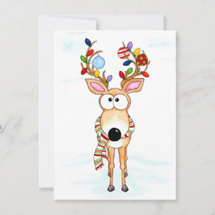 Cartes Pour Fêtes Annuelles Reinder de Noël